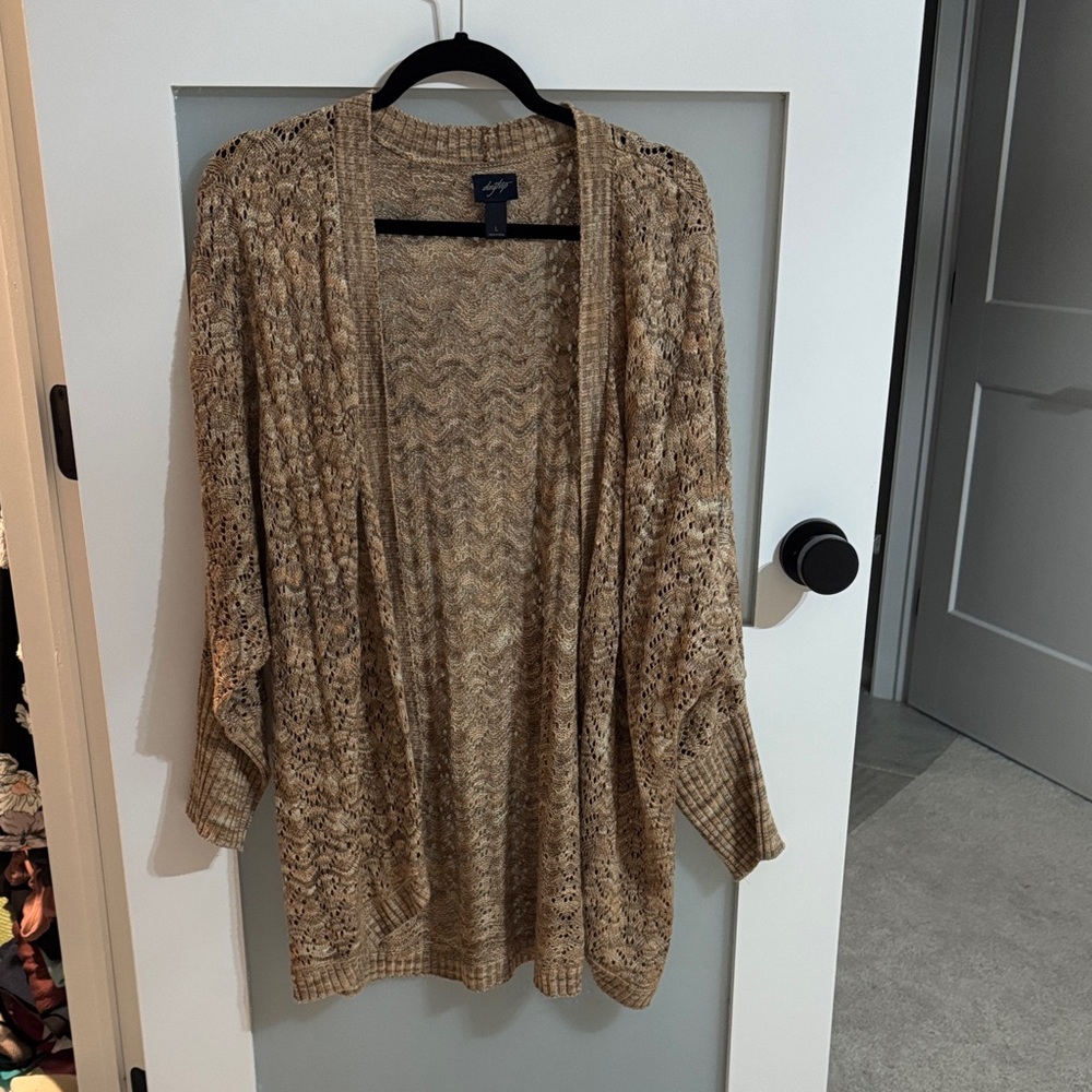 Daytrip Textured Tan Cardigan